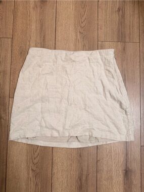 Abercrombie & Fitch Cream Mini Skirt
